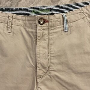 Robert Graham Beige Chinos with Striped Waistband